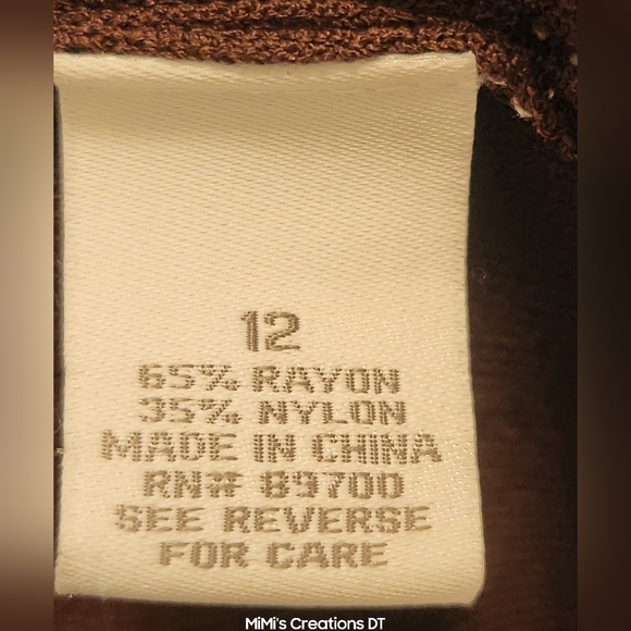 Dress Barn Short-sleeved Pasley Dress and  Brown Longsleeve Cropped  Jacket - Picture 10 of 11